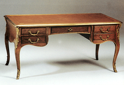 Bureau R&eacute;gence en merisier