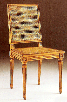 Chaise "Jacob" cann&eacute;e