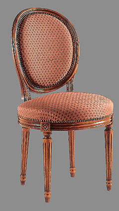 Chaise M&eacute;daillon si&egrave;ge rond
