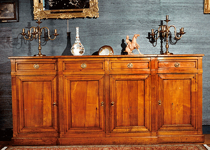 Enfilade Louis XVI en merisier - 4 portes