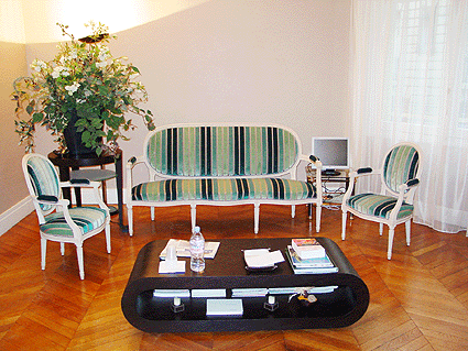 Salon Louis XVI m&eacute;daillon